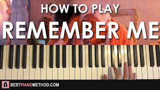 HOW TO PLAY  Coco  Remember Me Piano Tutorial Lesson [upl. by Hesketh]