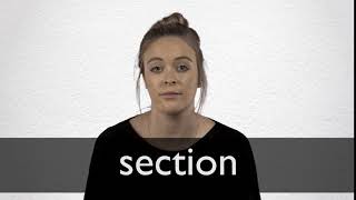 How to pronounce SECTION in British English [upl. by Magdalene]