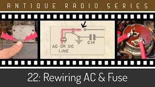 Rewire Antique Radios for Safety [upl. by Sirtemed]