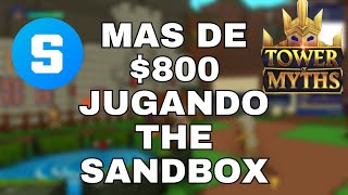 ASI SE GANA DINERO EN THE SANDBOX Y NFTS EN TOWER OF MYTHS [upl. by Okime]