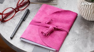 How to Make a Journal Cover From a Suede Jacket [upl. by Eiramaliehs]