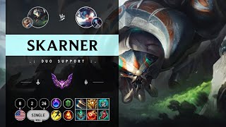 Skarner Support vs Sona  NA Master Patch 1410 [upl. by Yentrok746]