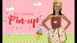 Como fazer um kit Cozinheira Pinup  avental  touca de chefe  com bordadeira Janome MC500E [upl. by Marilla]