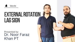 External Rotation Lag Sign ERLS  Rotator Cuff Tear  Weakness [upl. by Aennaej]