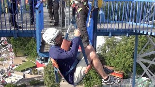 SCAD Tower Free Fall Drop Ride MultiAngle POV Tivoli Friheden Denmark [upl. by Lat]