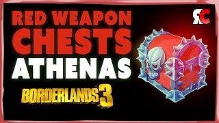 Athenas ALL 2 RED CHEST Locations in Borderlands 3 [upl. by Aitak]