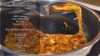 3 Ingredient Crustless Keto Pizza  Easy High Protein Recipe  Glutenfree [upl. by Yhtommit]