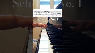 Fiery moments from Chopins Scherzo No 1 🎹 piano classicalpiano chopin klavier music [upl. by Holloway]