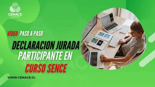 Paso a paso Declaración Jurada de participante Curso con Sence [upl. by Ahsead99]