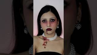 Vampira 🦇 halloween halloweenmakeup vampire easymakeup costume [upl. by Yerd]