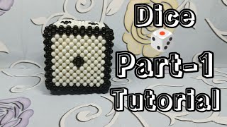 3D Beaded Dice 🎲 Part1 Tutorial by Craft Novelty Sons [upl. by Cleodel]