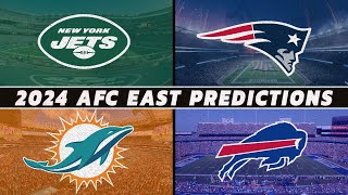 AFC East Record Predictions 2024 [upl. by Esertal]