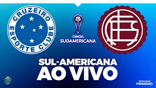 CRUZEIRO X LANÚS  COM IMAGEM  CONMEBOL SULAMERICANA 2024 AO VIVO PES 2021 [upl. by Botzow]