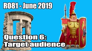 June 2019 R081 Preproduction skills  Question 6 Target audience OCR Creative iMedia [upl. by Brooking]