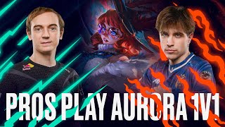 Pros play Aurora 1v1s  LEC Season Finals [upl. by Ytok]