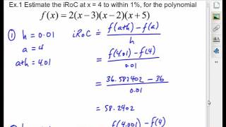 MHF4U  Rate of Change in Polynomial Functions [upl. by Ettenahc2]