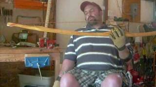 Osage Bow From Scratch Part 13 Low Brace Tillering [upl. by Crim]