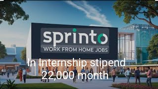 work from home Recruitment Internship stipend 22000 month [upl. by Ayram696]