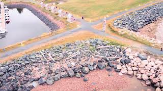 Port and harbor in Caraquet pokeshaw Canada 🇨🇦 [upl. by Ahtiekahs]