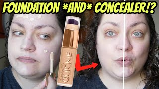 Urban Decay Quickie 24H MultiUse Hydrating Full Coverage Concealer  WEEKLY WEAR Oily Skin Review [upl. by Ijar609]