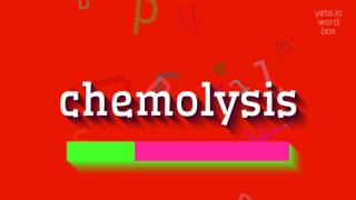 How to say quotchemolysisquot High Quality Voices [upl. by Kcirrek]