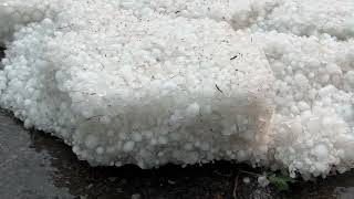 Hailstorm in Calgary August 5 2024 Sage Hill NW Canada [upl. by Aniweta996]