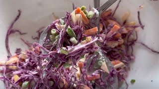 Crunchy cabbage salad in 7 minutes My favorite cabbage salad [upl. by Fatimah16]