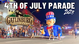 Gatlinburgs Fourth of July Midnight Parade  2023 Tennessee Independence Day [upl. by Sopher]