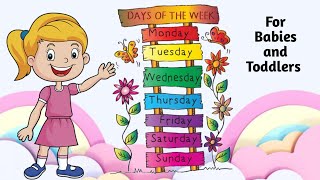 Days Of The Week  Days of the week Names  Learn English Vocabulary lifeofPreSchoolers [upl. by Naehgem520]