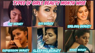 Types of girls😍beauty👸month wise 💞 [upl. by Rena]