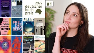 Teil 1  Mein erster Eindruck von der Longlist des deutschen Buchpreises 2022 🤔 [upl. by Ennovehc]