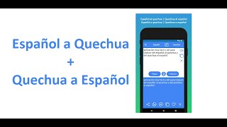 Español Quechua Traductor [upl. by Freeborn]