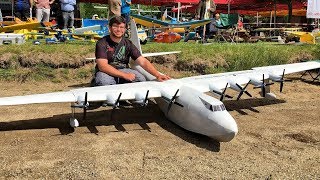 GIGANTIC XXXL RC HUGHES H4 HERCULES SPRUCE GOOSE SPECTACULAR WATERPLANE FLIGHT DEMONSTRATION [upl. by Bain]