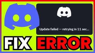 How To FIX Discord Update Failed Error Message FULL GUIDE 2024 [upl. by Idnil35]