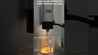 Unboxing Automatic Coffee Machine Beko CEG 5331X [upl. by Ahcmis321]