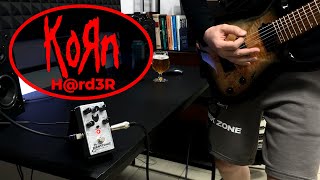 Korn  Hrd3R guitar cover using DJENTTONIC pedal [upl. by Winton]