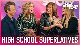 Hoda Kotb Jenna Bush Hager Seth Meyers amp Kelly Clarkson Reveal High School Superlatives [upl. by Seton396]