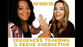 Errorless Teaching and Error Correction [upl. by Kowal]