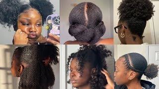 2024💖✨Easy and Elegant Natural 4C hairstyles 4cnaturalhair naturalhair [upl. by Enrica]