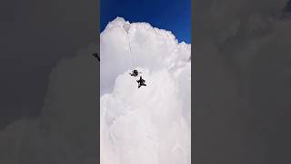 Skydiving Through a Giant Cloud Unreal Views 😱☁️ shortsvideo skydiving clouds shorts [upl. by Sueaddaht]