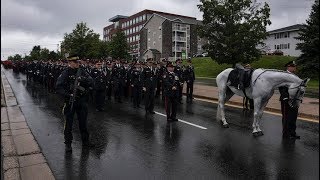 Hundreds march in funeral procession for Fredericton officers [upl. by Pat409]