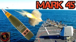 The Mark 45 Mk 45 Naval Gun System  FIVE INCH FIREPOWER [upl. by Kenwrick]