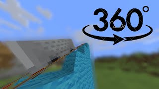 Riding a Minecart At MAX SPEED  Minecraft 4K 360° [upl. by Gertruda323]