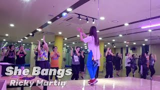 She Bangs  Ricky Martin  ZUMBA DANCE FITNESS  ZUMBA CHOREO  ZIN JAY shebangs zumba [upl. by Wightman]