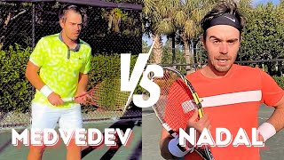 Nadal VS Medvedev point play [upl. by Lewis]