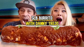 5LB BURRITO WITH DANNY TREJO at Trejos Tacos in Hollywood CA RainaisCrazy [upl. by Eitak437]