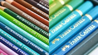 Prismacolor Premier vs Polychromos de Faber Castell [upl. by Barabbas585]