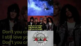 GUNS N ROSES  DONT CRY LYRICS 2 [upl. by Tuneberg]