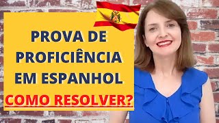 Modelo de Prova de ESPANHOL  PROFICIÊNCIA [upl. by Veal]