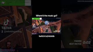 Whered the music go fortnite awkwardsilence [upl. by Eelac]